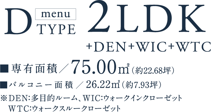 DTYPE メニュー