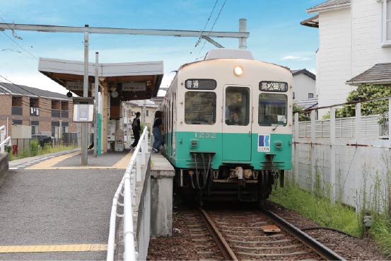 ことでん長尾線「木太東口」駅