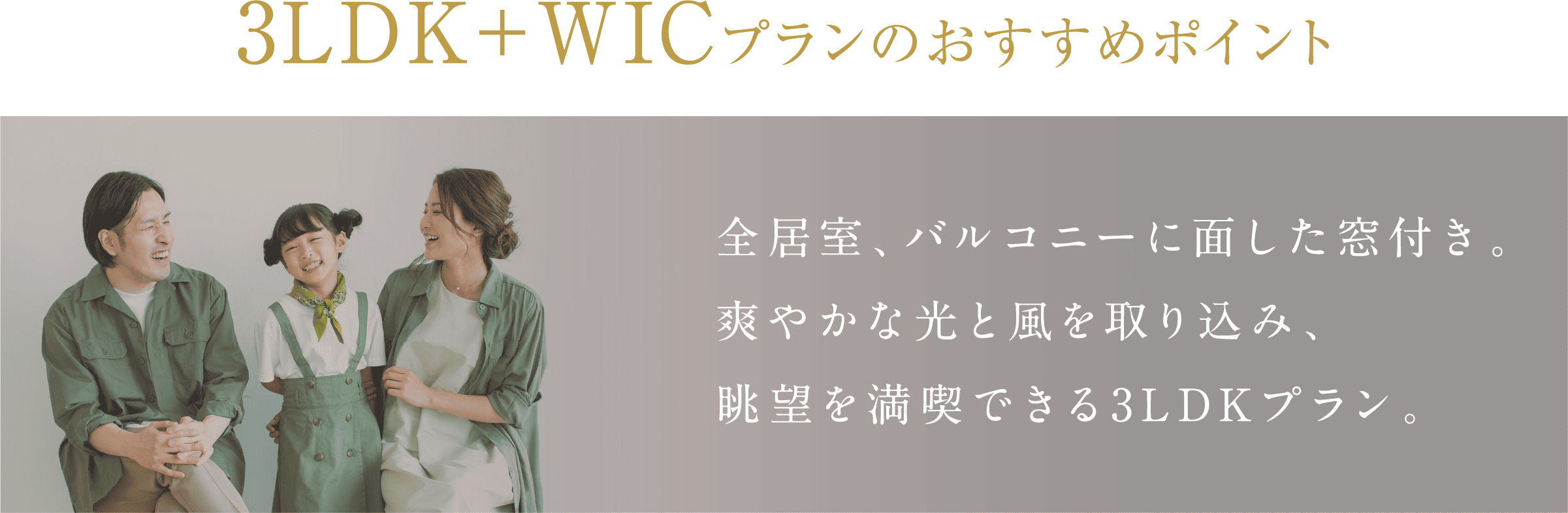 3LDK+WICプランのおすすめポイント