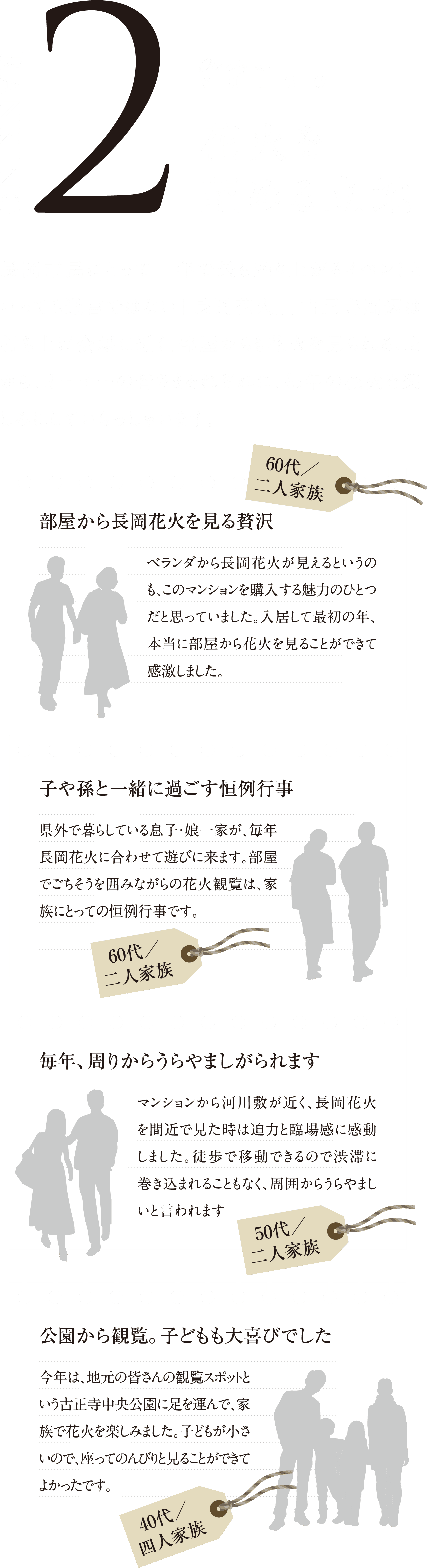 花火を望める立地