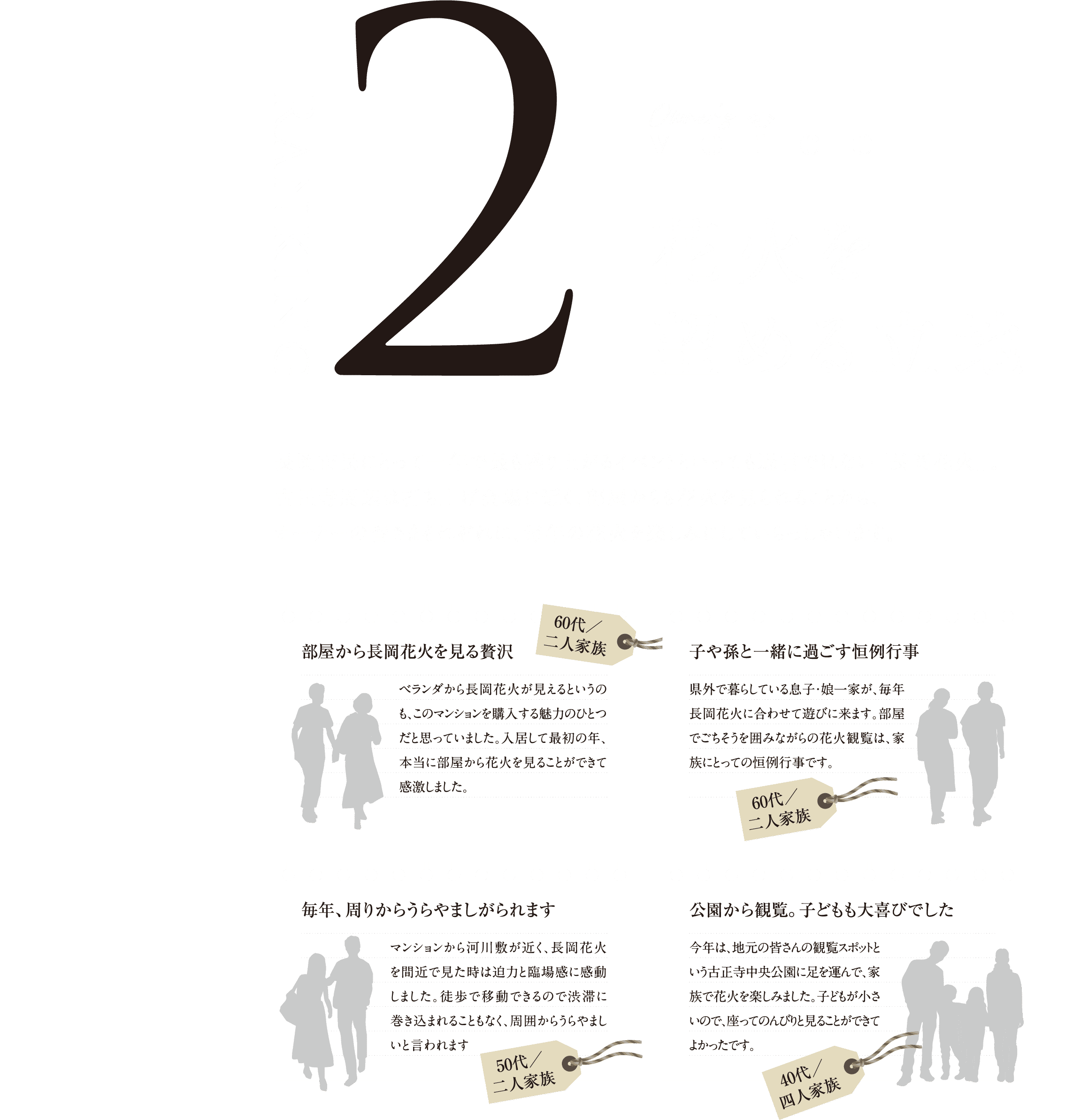 花火を望める立地