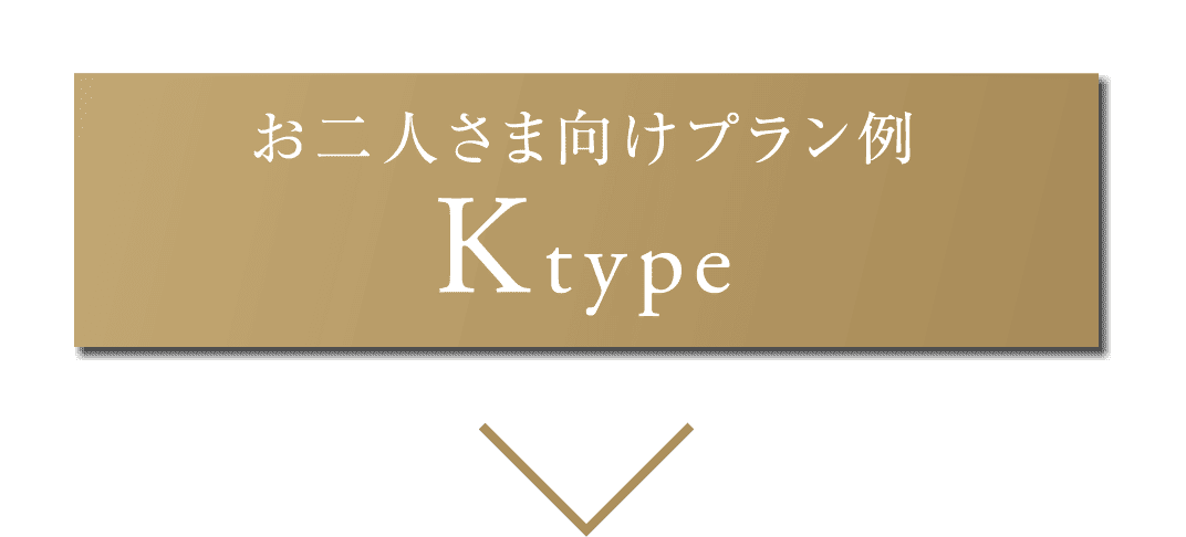 お二人さま向けプラン例 Ktype
