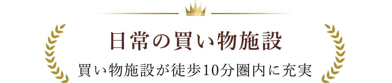 日常の買い物施設
