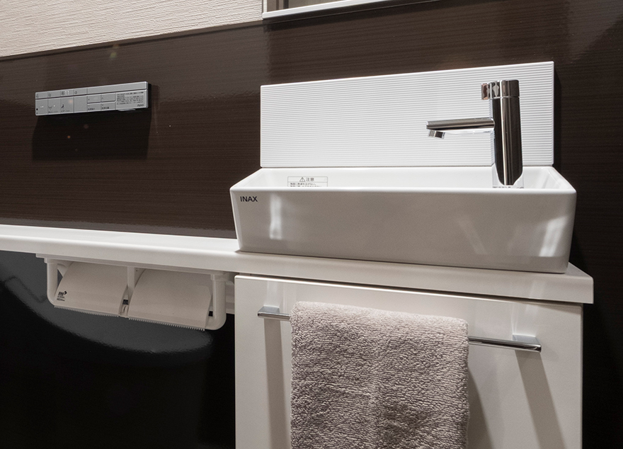 手洗い付きカウンター