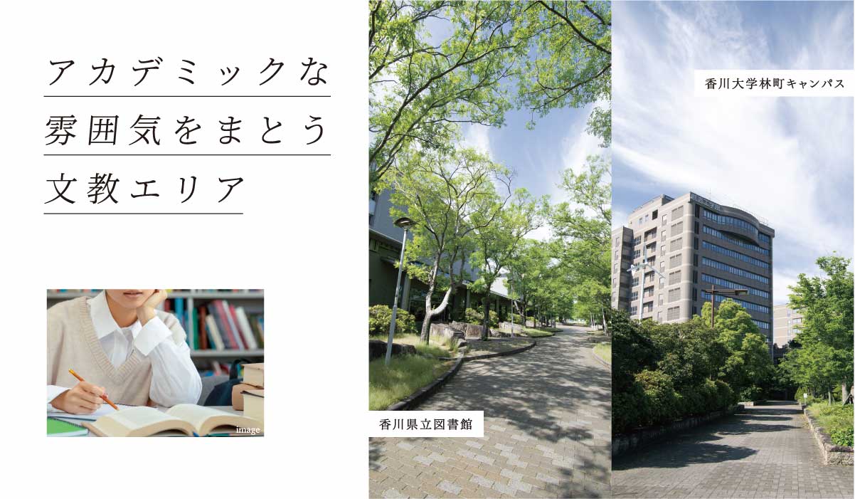 アカデミックな雰囲気をまとう文教エリア